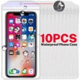 1-10PCS Transparent Waterproof Phone Covers Swimming Bags Underwater Cellphone Protector Pouch Bags for iPhone 16 Samsung Xiaomi