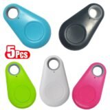 1-5pcs Smart Bluetooth Tracker Key Locator Pet Anti Lost Sensor Device With Bluetooth For Kid dog Pets Wallets Luggage Suitcases