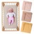 Baby Fitted Bassinet Sheet Newborn Changing Pad Cover Solid/Printed Breathable Crib Fitted Sheets Cradles Mattress Cover