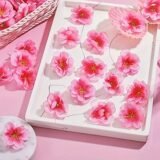 10/20/50Pcs Peach Artificial Flowers Heads 5CM Fake Flowers for Home Room Dceor Wedding Decoration DIY Craft Gifts Accessories