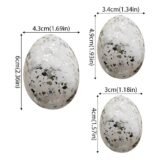 10/50Pcs Easter Decorated Eggs Ornaments,Golden Foil Egg Hanging Pieces,Decorative Plastic Eggs For Easter-Themed Decorations