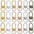 Solid 925 Sterling Silver Snaptite Stud Earring Post 4 Prongs Snap in Setting for Round Stones and Crystals ,1pair