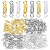 10pcs Spiral Bracelet Necklace Clasp Striped Vertical Connection Screw Buckle Twist Buckle DIY Jewelry Accessories