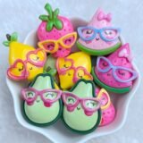 10Pcs Cute Resin Mini Cool Avocado Strawberry Lemon Watermelon Series Flat back Scrapbooking DIY Jewelry Craft Decoration