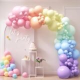 111PCS Pink Colored Balloon Latex Balloon Set Suitable for Birthday Parties, Weddings, Valentine’s Day Parties Decoration