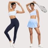 1/2/3Pcs Workout Sets Womens Seamless Gym Sportswear Shock-proof Sport Bra High Waist Yoga Pants Gym Leggings Tennis Skirt
