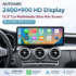 CN 12.3” Multimedia Display For Benz C Class W205 GLC V Class W447 NTG5.0 Touch Screen Wireless Carplay Navigation Android Auto