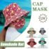 Summer Women Sun Hat UV Protection Wide Brim Floral Print Fisherman Hat for Outdoor Beach Riding Gardening Face Shading