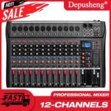 12 Channel Mixing Console With USB Function Suitable For Home DJ Recording Studio Stage Performance Mixer Audio