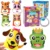 12PCS Paper Cup Sticker Craft Kit Animal Zodiac Pattern Available Classroom Management Student Behavior Positive Reward Gift ZYF