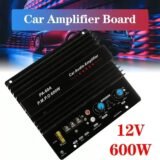12V 600W Mono Car Audio Amplifier Powered Subwoofer Bass Amplifiers Board Player Automotive Amplifie r Module 3D Crystal Power