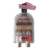 12V Universal RCA Line Car Subwoofer Stero Radio Converters Speakers High To Low Car Audio Amplifier Impedance Converter