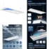 28W Linear Ceiling Light Black Modern LED Ceiling Light Fixture 6000K Aluminum Long Ceiling Lamp for Hallway, Kitchen, Bedroom,