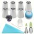2-13pcs Russian Tulip Icing Piping Nozzles Stainless Steel Flower Cream Pastry Tips Nozzles Bag Cupcake Cake Decorating Tools