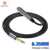 1/4 TS Mono Stereo 6.35mm Male to Female extension Cable Cord TS 6.35 Male Female Lengthen Extend Line Wire 6.35 MF Adapter Line