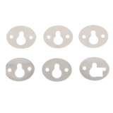 15Pcs Oval Keyhole Hangers Iron Picture Frame Hanging Fasteners Lightweight Shelf Brackets Tool for Wall Art Decoration Hanging
