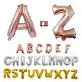 16 32 40 Inch Foil Letter Balloons A-Z Air Helium Alphabet Balloon Figures Happy Birthday Wedding Decorations Adult Name Baloon