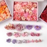 17Pcs/Bag Mix Artificial Flower Head for Table Home Room Decor Craft Wreath Bride Wedding Christmas Decoration Navidad 2026 Gift
