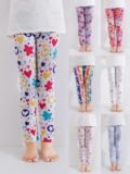 1 Pair of Cute Print Kids Baby Girl Leggings Spring Summer Children Stretch Slim Pants Suitable for 2-12 Years Girls Daily Wear