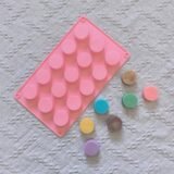 1pc 15 hole small cylindrical silicone mold, used for chocolate, desserts, candies, DIY non stick baking molds