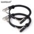 Gold Plate 6.35 Stereo Audio Balanced TRS 1/4 Angle to Angle Speaker Amplifier Cable for Guitar Keyboard‎ Dual Channel Cable 1PC