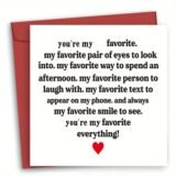 1Pc Personalised Card With Envelope – Funny Anniversary/Birthday Card For Husband Boyfriend, Romantic Love Greeting Card