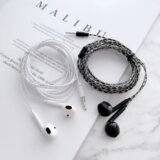 1Pcs 2m/3m Cable Length Wired Headset Monitoring Recording Black White Bass Earplugs Anchor 3.5mm Computer Game Live Headphone