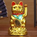 1Pcs 4.5inch Electric Waving Arm Lucky Cat Cashier New Store Opening Gift Chinese Cat Decoration For Home Decoration