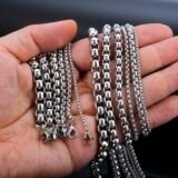 2-7mm （14-35inch) Round Box Chain Necklace Stainless Steel Basic Punk Thick Chains Jewelry Gift for Men Women Wholesale