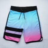 2025 Summer Classic Two-line High Elastic Printed High Quality Quick-Dry Waterproof Surf Swim Trunks Men Bermuda Boardshorts