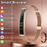 2026 New Fashion Women Smart Bracelet Sport Mode Fitness Tracker Heart Rate Health Monitoring IP68 Waterproof Smart Watch Men