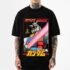 Travis Scott Collaboration Short Sleeve T-Shirt Classic Style Lightning American Trendy Brand Casual Base Layer Top