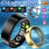 2026 New Multi-Functional Smart Ring Men Women With Charging Case Heart Rate Blood Oxygen Monitoring Waterproof For Android iOS