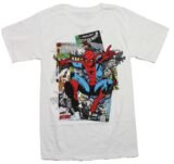 2026 new Spider Man T Shirt Comic Collage Mysterio Graphic Men White Streetwear Retro Marvel Superhero Anime Clothing Top