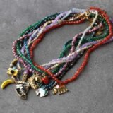 2026 New Vintage Metal stainless steel Pendant Necklaces Handmaed natural Beaded Choker Necklace For Women Holiday Party Jewelry