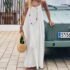Women’s Slip Dress, 2026 New Arrival, Backless Loose Design, Coat-Like Loungewear, Skin-Friendly Breathable Lazy Style, Home Cas