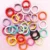 20mm Candy-Colored Spring Clasps, Spring Rings for Keychain Accessories, DIY Findings, Baked Enamel Split Rings, Round Ring