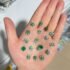 3 Colors Leopard Print 3D Nail Art Stickers Heart Shaped Cute Leopard Nail Decals Adhesive DIY Nail Art Decorations Wraps Slider