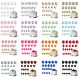 20Pcs Colorful Balls Cake Topper Gold Silver Pink Blue 2-4cm Balls Cake Decorations DIY Birthday Wedding Christmas Party Supplie