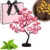 24 Colors Rose Tree Lamp, Color Changing Multicolor Rose Table Lamp with Remote, Pink Flower Lamp Girls Gift for Mother’s Day, Lighted Tabletop Tree for Christmas Valentine’s Day Wedding Decor