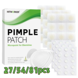 27/54/81-Piece HITWORKER Acne Patches – Infused Salicylic Acid,