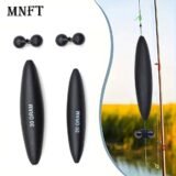 2Set Black EVA Inline Bobber Floats with Double Rattle 20g/30g Buoyancy for Sea River Underwater Float Fishing Tackle