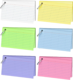 300 Colored Index Cards 3×5 with Ring, 6 Colors, Durable Note Taking for Students & Teachers