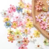 30/50Pcs Artificial Flowers Heads 4cm Silk Fake Flowers for Home Dceor Wedding Bride Decoration Craft Wreath Gifts Accessories