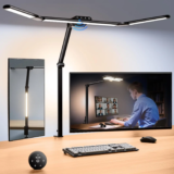 32.5″ Adjustable Desk Lamp with Radar Sensor, Remote Control, 1100LM Brightness for Office Home Study