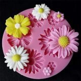 3D Flower Silicone Molds for Fondant Chocolate Candy Baking Decor Tools Cake Pastry Sugarcraft Design Kit