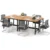 4-Person Conference Table Set with Rolling Seminar Table, Sturdy Metal Frame, Reversible Storage Bag, Earphone Hooks, Ideal for