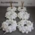 60cm Artificial flower arrangement Table Centerpiece Candlestick Wreath White Rose green leaf Party Wedding Decor props