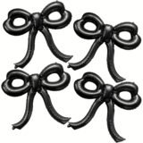 4/8PCS Pink Black Blue Bow Balloons Bow Party Decorations for Baby Shower Birthday Bridal Engagement Wedding Deco Party Supplies