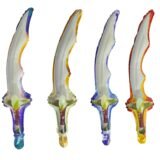 4pcs Kids Inflatable Pirate Sword Foil Balloons Available Curved Axe Scimitar Shape Balloons for Birthday Party Cosplay Props